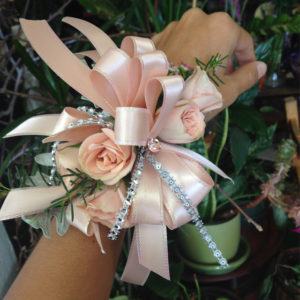 Peach Corsage