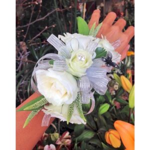 White Green Corsage