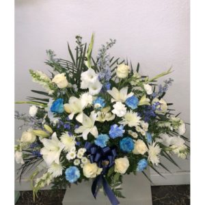 Blue Moon Floor Vase